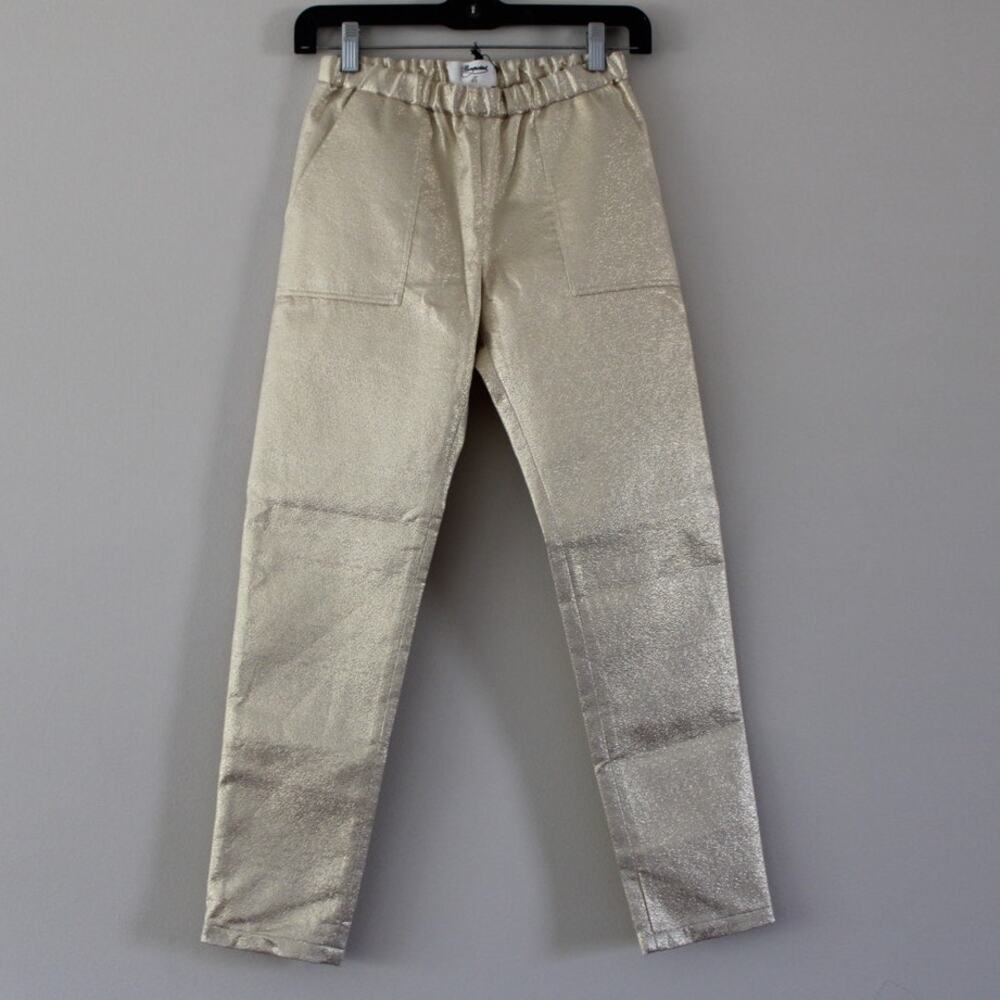 NWT Bonpoint Couture Girls Friend Style Gold Slim‎ Straight Dress Pants Suit 12